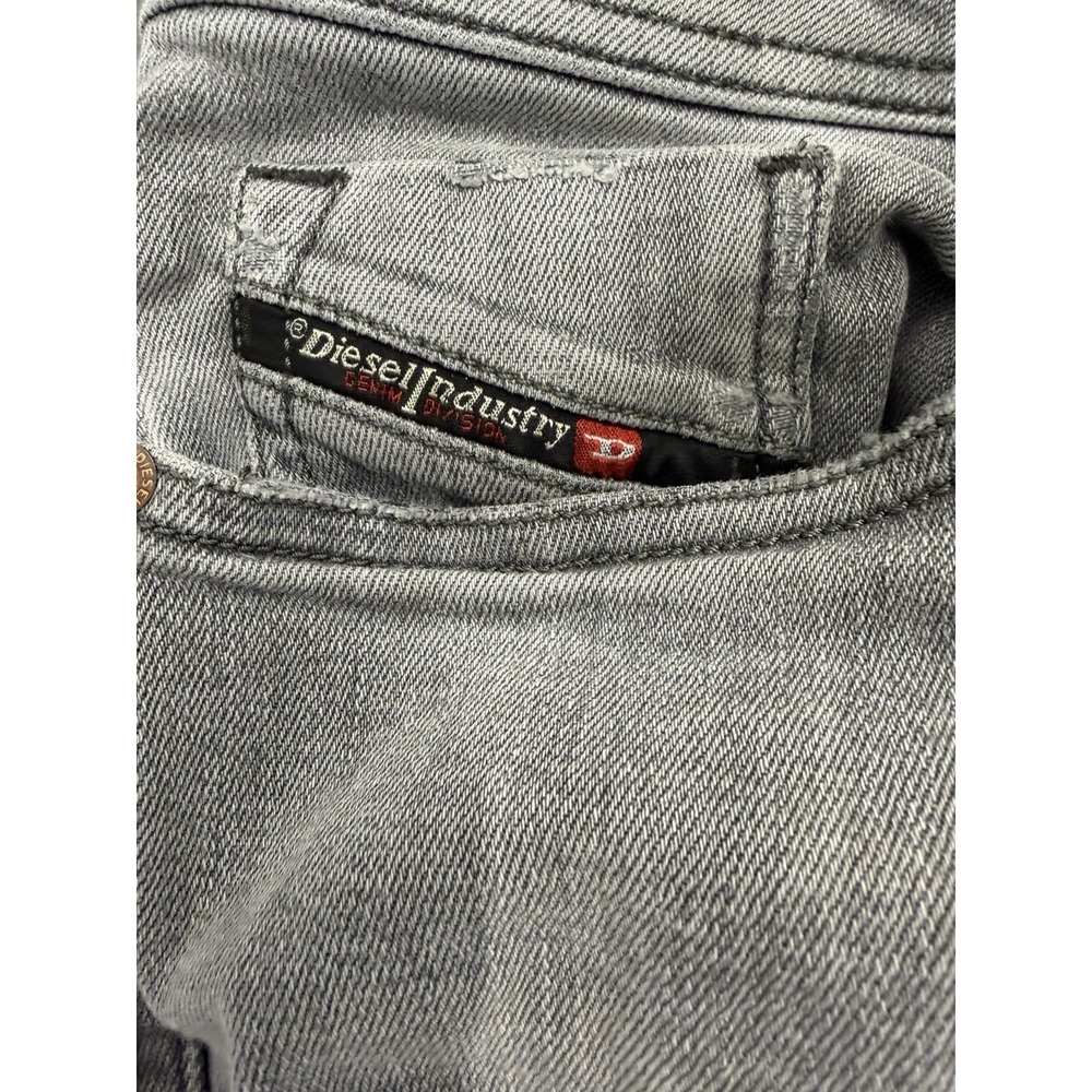 Diesel SLEENKER-X Stretch Slim Skinny Grey Men's‎ Distressed  Jeans W30 L32 - Picture 5 of 7